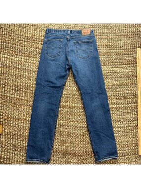 Levi's 501 Original Fit Men's Blue Denim Jeans Size 36x36 Straight Leg Button Fl